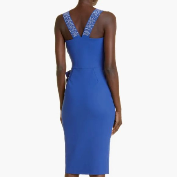 CHIARA BONI LA PETITE ROBE MARIANGELE NAUTICO COCKTAIL SHEATH DRESS 12 US/ 48 IT - Picture 2 of 9